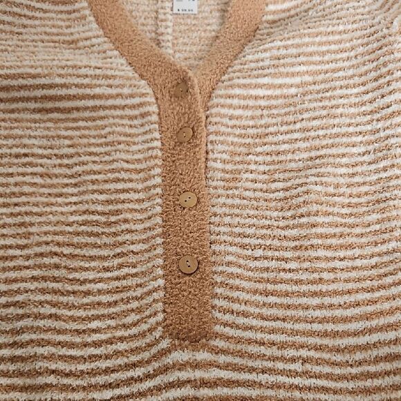Striped Tan Lounge Wear Jumper - Picture 6 of 16